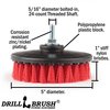 Drillbrush Outdoor - Cleaning Supplies - Drill Brush - Clean and Remove Algae 5in-S-R-T-DB